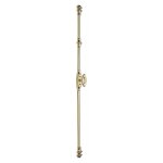 Kintech - fausse crmone  bouton pour menuiseries pvc - finition : laitonn - map