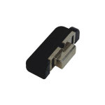 Gche rglable pour profils pvc / bois - finition : noir ral9005 - antipanic