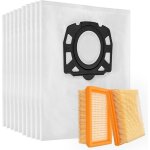 Kit 10 sacs et 2 filtres aspirateur pour karcher wd4 wd5 wd6 mv4 mv5 mv6