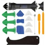 Ce kit de 15 outils pour joints de carrelage est id�al pour remplir les joints dans les cuisines, les ...