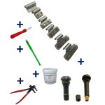 Equipement express sicoba - kit 150 masses d'equilibrage � frapper jantes alu 5 - 30g + 100 valves tr413 ...