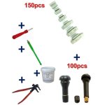 Equipement express sicoba - kit 150 masses d'equilibrage � frapper 5 � 30g + 100 valves tr413 - 414 + ...