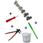 Equipement express sicoba - kit 150 plombs masses d'equilibrage  frapper jante alu 5 - 30g + tire valve ...