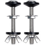 Kit de 2 boulons de r�servoir de chasse d'eau en acier inoxydable, fixation universelle pour cuvette ...