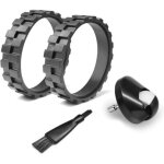 Kit de 2 pneus et 1 roue avant compatible avec irobot s�rie 500, 600, 700, 800, 900, - pi�ces de rechange ...