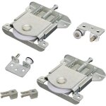 Kit de 2 roulettes pour portes coulissantes d'armoires, accessoires de remplacement, poulie de quincaillerie ...