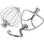 Kit de 3 pi�ces de rechange compatible avec kitchenaid ksm103, ksm105 robot culinaire - fouet, batteur ...