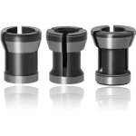 Kit de 3 t�tes mandrin � pince hss - adaptateurs pour perceuse et fraiseuse, conversion facile pour outils ...