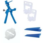 Kit 301 pcs de pose carrelage avec croisillons autonivelants - 100 croisillons 1 mm - dimensions vari�es ...