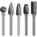 Kit de 5 pièces fraises rotatives en carbure de tungstène double coupe tige 6mm tête 10mm outil dremel ... Kit de 5 pièces fraises rotatives en carbure de tungstène double coupe tige 6mm tête 10mm outil dremel ...