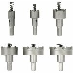 Kit de 6 forets de scie - cloche en carbure pour mtaux, acier inoxydable, aluminium, fer, cuivre, bois, ...