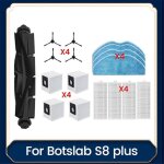 Kit d'accessoires de 17 pi�ces pour aspirateur robot botslab s8 plus : rouleau, brosse lat�rale, filtre ...