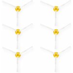 Kit d'accessoires compatible avec irobot roomba 500 / 600 / 700 - lot de 6x brosse latrale aspirateur ...