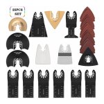 Kit d'accessoires pour lame de scie multi - outils, 25 pices d'accessoires multi - outils oscillants ...