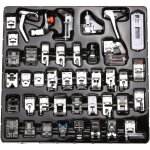 Ce kit d'accessoires pour machine � coudre de 42 pi�ces comprend un pied - de - biche multifonctionnel ...