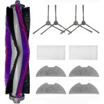 Kit accessoires de rechange pour aspirateur robot eureka e10s, 1 brosse principale, 2 paires de brosses ...