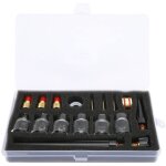 Kit d'accessoires de torche de soudage, pince de tungst�ne de buse de tasse en verre d'�lectrode pour ...