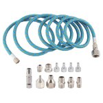 Kit d'adaptateurs pour aérographe, kit de démontage rapide, tuyau d'air tressé en nylon, pour compresseur ... Kit d'adaptateurs pour aérographe, kit de démontage rapide, tuyau d'air tressé en nylon, pour compresseur ...