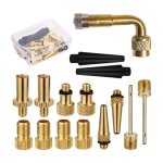Kit d'adaptateur de valve de vlo sv av dv, kit d'adaptateur embout de gonflage de pompe de pneu de vlo ...