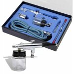 Kit aerographe avec bocal en verre et buses, 0, 2 / 0, 3 / 0, 5 mm