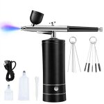 Kit aerographe compresseur portable sans fil rechargeable 30 psi ensemble complet
