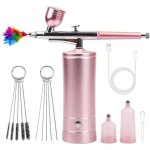 Kit a�rographe, kit a�rographe sans fil, aerographe, a�rographe sans fil, avec chargement usb, pour maquillage ...