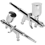 Kit d'a�rographe t217a, interrupteur � g�chette d'action, buse de 0, 5 mm, plages de pulv�risation r�glables, ...
