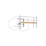 Kit d'amarrage par v�rin - de 1 � 1, 7m - pour �chafaudages f3000, f3000 alu et multi 4x - duarib