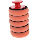 Kit applicateur cire : 1 poign�e + 5 �ponges, usage pro, polissage / nettoyage automobile efficace