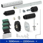 Kit axe manivelle volet roulant 1590 - - - 2200 mm