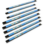 Wiltec kit de 8 barres porte - outils ? longueur 61 cm et capacit� 13 kg par barre ? barres magn�tiques ...