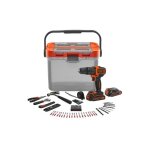 Kit brico : perceuse perc 18v black + dekker - avec 2 batteries 1, 5ah , 6 outils, 60 accs, 12 cl�s et ...