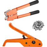 Kit de cerclage banding avec outil de tension, outil de scellage, bande pet de 1000 pieds, 300 joints ...