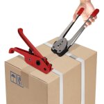 Kit de cerclage manuel, emballage de palette, gaine de sangle de cerclage avec tendeur de cerclage, ruban ...