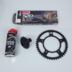 Kit cha�ne fe pour scooter yamaha 560 t - max apr�s 2020 17x45 pas