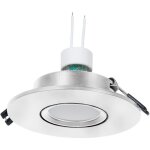 Kit collerette spot encastrable �110mm (argent) + ampoule gu10 - blanc froid