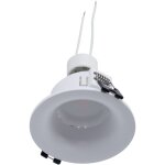 Kit collerette spot encastrable �86mm (blanc) + ampoule gu10 - blanc froid