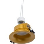 Kit collerette spot encastrable �86mm (dor�) + ampoule gu10 5, 4w - blanc froid