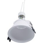 Kit collerette spot encastrable �93mm (blanc) + ampoule gu10 - blanc froid