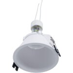 Kit collerette spot encastrable �93mm (blanc) + ampoule gu10 - blanc froid