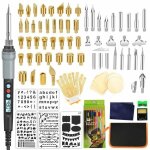 Kit de combustion du bois, professionnel 110 pièces outils de combustion du bois ensemble de stylos fer ... Kit de combustion du bois, professionnel 110 pièces outils de combustion du bois ensemble de stylos fer ...