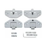 Cyclingcolors - kit complet 2x garniture complte pour porte coulissante (monture guide bute et cl) ...