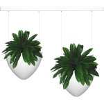 Arti teq - kit complet avec cimaise click rail pour suspension deux cache - pots de fleurs botaniq - ...