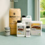 Kit complet pro b�ton cir� murs 5 m� - finition cir�e r�sistante, application facile & prix mini b�ton ...