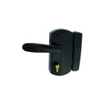 Tirard ? kit complet serrure modulox pour portail battant ? g�che en polyamide noir ? montage en applique ...