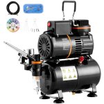 Kit deaerographe professionnel, pistolet 0, 3 mm, compresseur deair a double ventilateur avec reservoir ... Kit deaerographe professionnel, pistolet 0, 3 mm, compresseur deair a double ventilateur avec reservoir ...