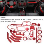Jeffergarden kit de dcoration de garnitures intrieures de 28 pices de remplacement pour jeep wrangler ...