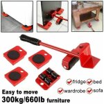 Kit de deplace meuble lourd sans effort, xu, deplace meuble a roulette, accessoire de levage, 1 tige ...