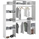 Kit dressing extensible artic ekipa - blanc - 2 penderies + 2 tiroirs + 1 surmeuble Kit dressing extensible artic ekipa - blanc - 2 penderies + 2 tiroirs + 1 surmeuble