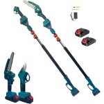 Kit d'élagage professionnel mini tronçonneuse + cisaille + perche télescopique Kit d'élagage professionnel mini tronçonneuse + cisaille + perche télescopique